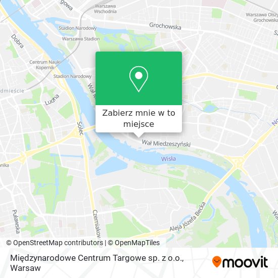 Mapa Międzynarodowe Centrum Targowe sp. z o.o.