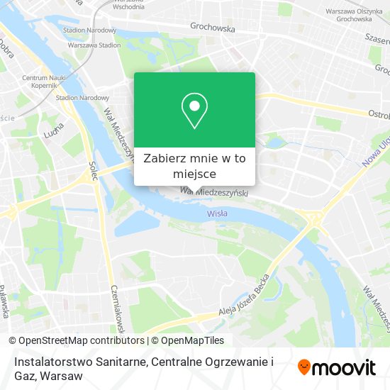 Mapa Instalatorstwo Sanitarne, Centralne Ogrzewanie i Gaz