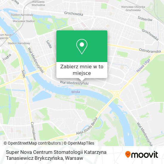 Mapa Super Nova Centrum Stomatologii Katarzyna Tanasiewicz Brykczyńska