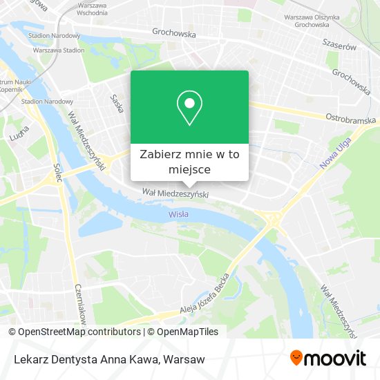 Mapa Lekarz Dentysta Anna Kawa