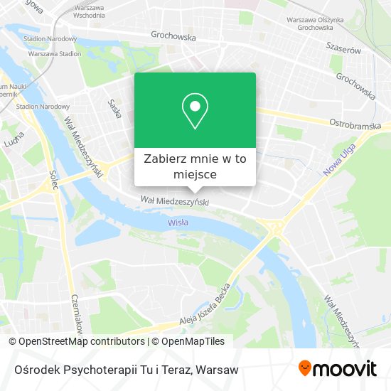 Mapa Ośrodek Psychoterapii Tu i Teraz