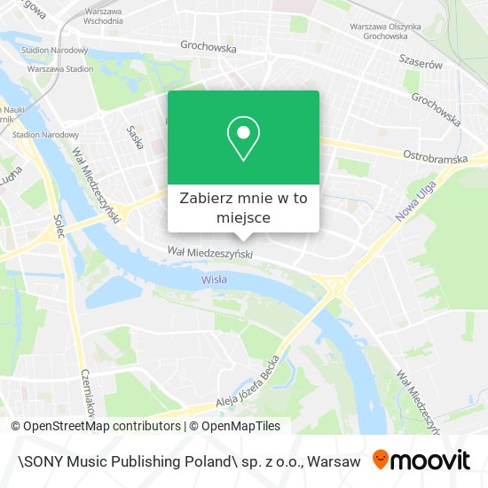 Mapa \SONY Music Publishing Poland\ sp. z o.o.