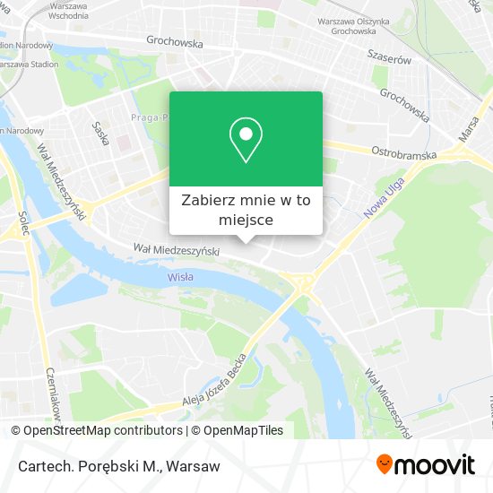 Mapa Cartech. Porębski M.