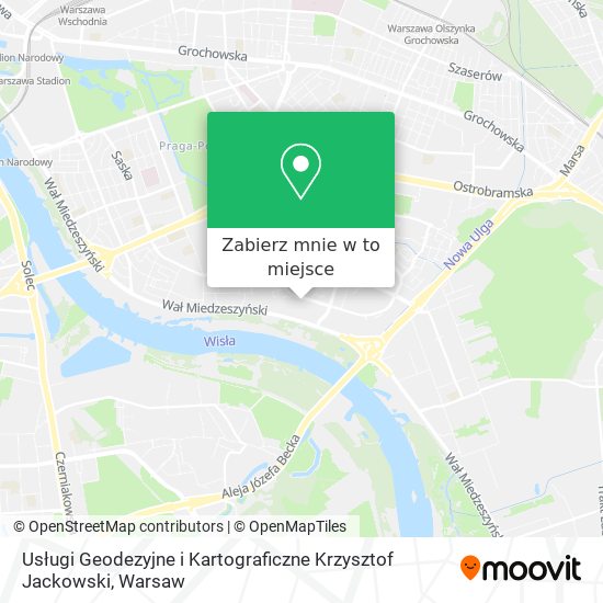 Mapa Usługi Geodezyjne i Kartograficzne Krzysztof Jackowski