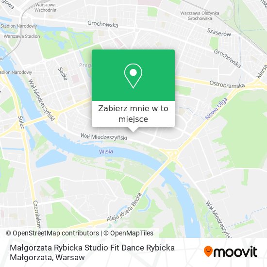 Mapa Małgorzata Rybicka Studio Fit Dance Rybicka Małgorzata