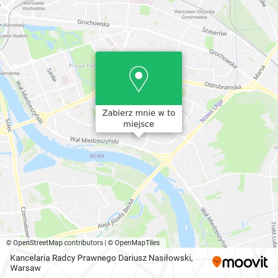 Mapa Kancelaria Radcy Prawnego Dariusz Nasiłowski