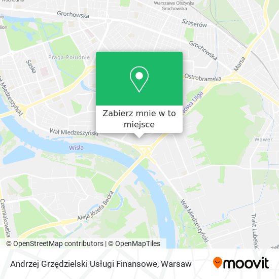 Mapa Andrzej Grzędzielski Usługi Finansowe