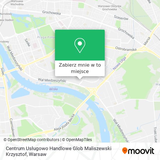 Mapa Centrum Usługowo Handlowe Glob Maliszewski Krzysztof