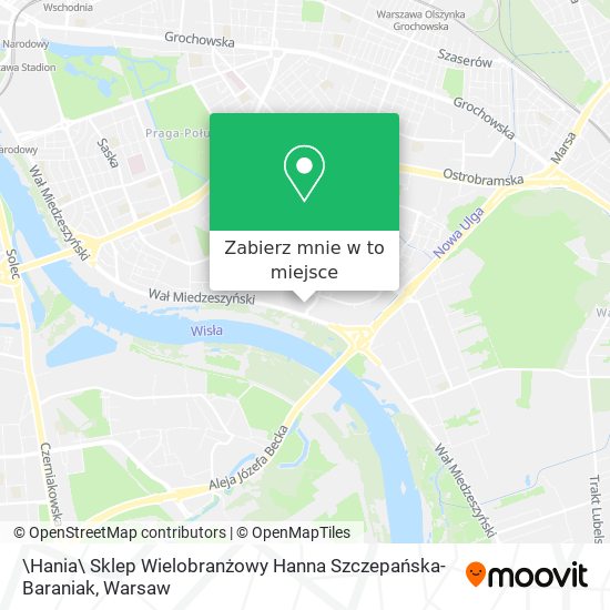 Mapa \Hania\ Sklep Wielobranżowy Hanna Szczepańska-Baraniak