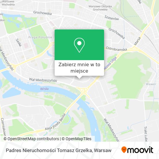 Mapa Padres Nieruchomości Tomasz Grzelka