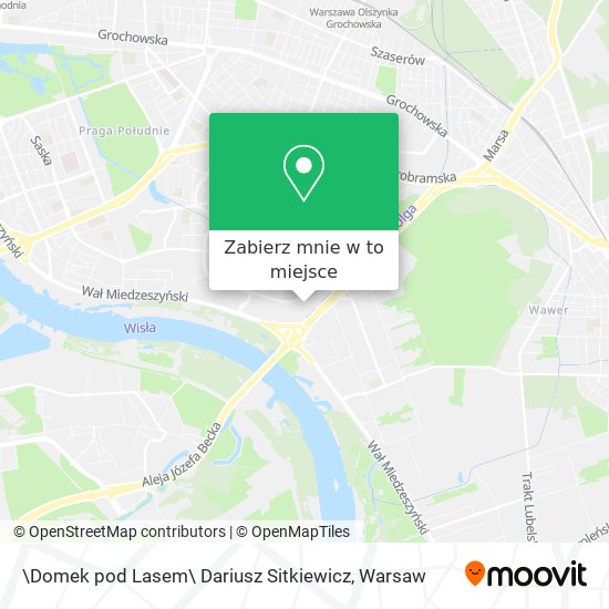 Mapa \Domek pod Lasem\ Dariusz Sitkiewicz