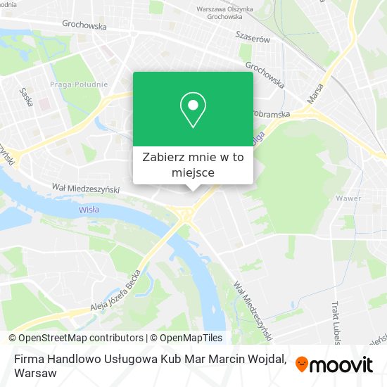 Mapa Firma Handlowo Usługowa Kub Mar Marcin Wojdal