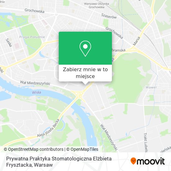 Mapa Prywatna Praktyka Stomatologiczna Elżbieta Frysztacka