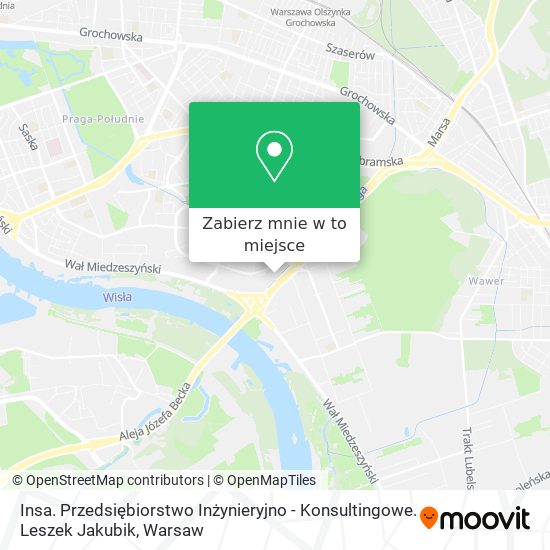 Mapa Insa. Przedsiębiorstwo Inżynieryjno - Konsultingowe. Leszek Jakubik