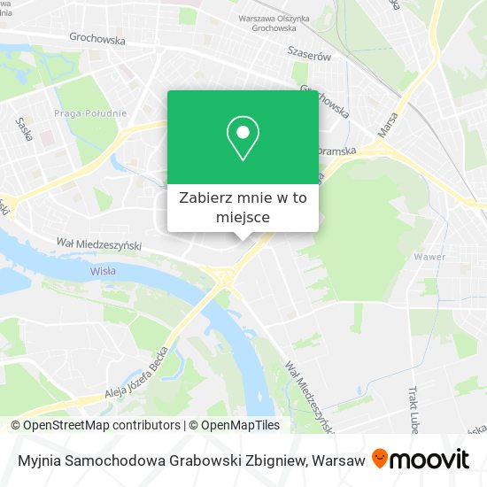 Mapa Myjnia Samochodowa Grabowski Zbigniew