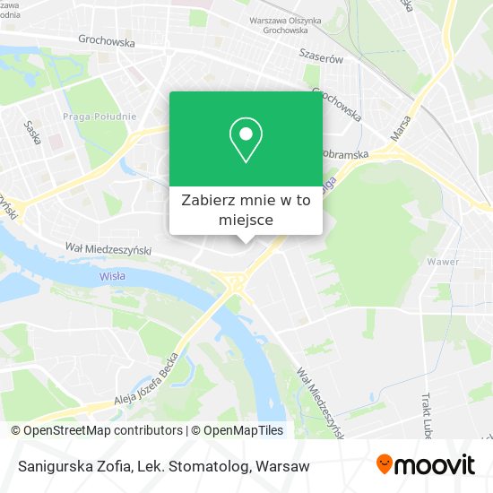 Mapa Sanigurska Zofia, Lek. Stomatolog