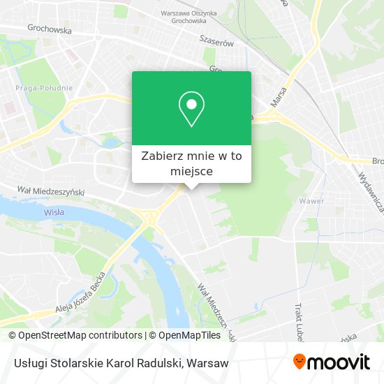 Mapa Usługi Stolarskie Karol Radulski