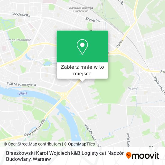 Mapa Błaszkowski Karol Wojciech k&B Logistyka i Nadzór Budowlany