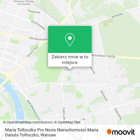 Mapa Maria Tołłoczko Pro Novis Nieruchomości Maria Danuta Tołłoczko