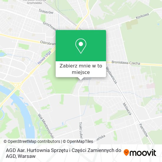 Mapa AGD Aar. Hurtownia Sprzętu i Części Zamiennych do AGD