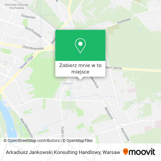 Mapa Arkadiusz Jankowski Konsulting Handlowy