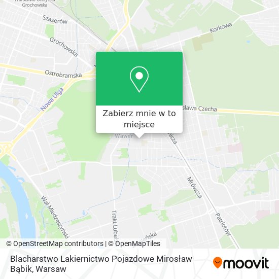 Mapa Blacharstwo Lakiernictwo Pojazdowe Mirosław Bąbik