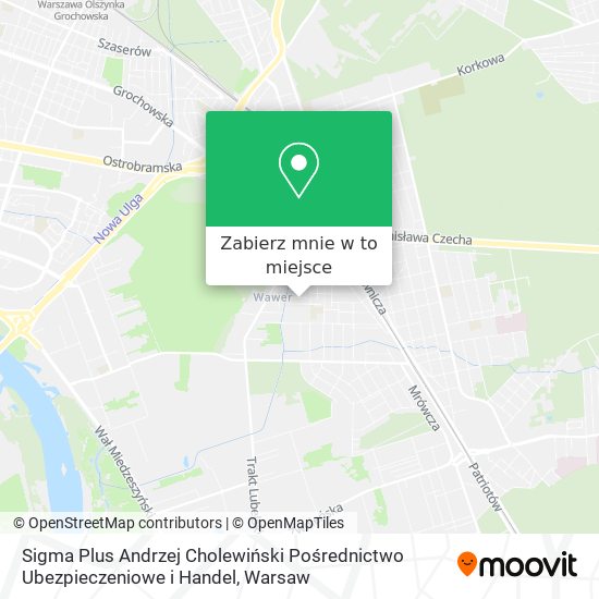 Mapa Sigma Plus Andrzej Cholewiński Pośrednictwo Ubezpieczeniowe i Handel