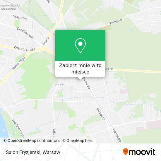 Mapa Salon Fryzjerski