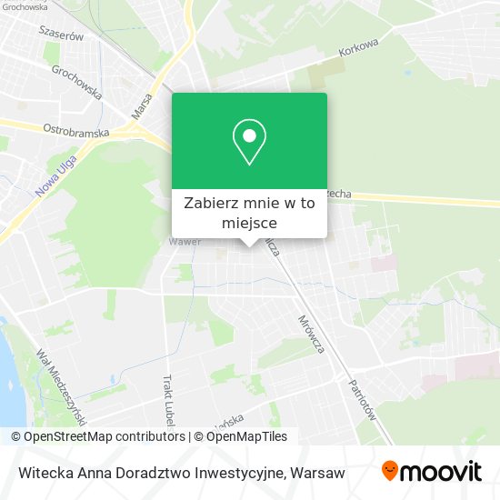 Mapa Witecka Anna Doradztwo Inwestycyjne