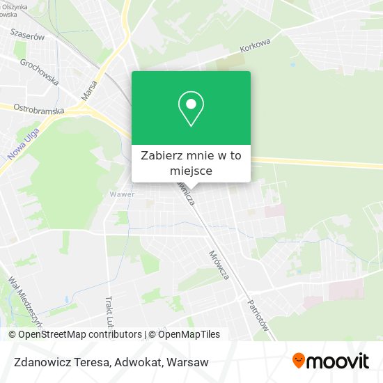 Mapa Zdanowicz Teresa, Adwokat