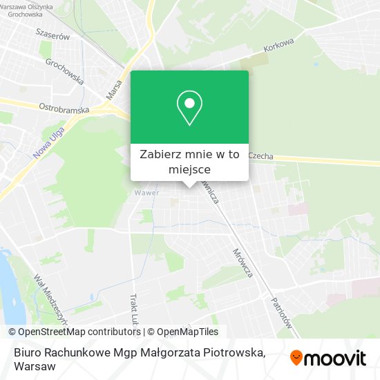 Mapa Biuro Rachunkowe Mgp Małgorzata Piotrowska