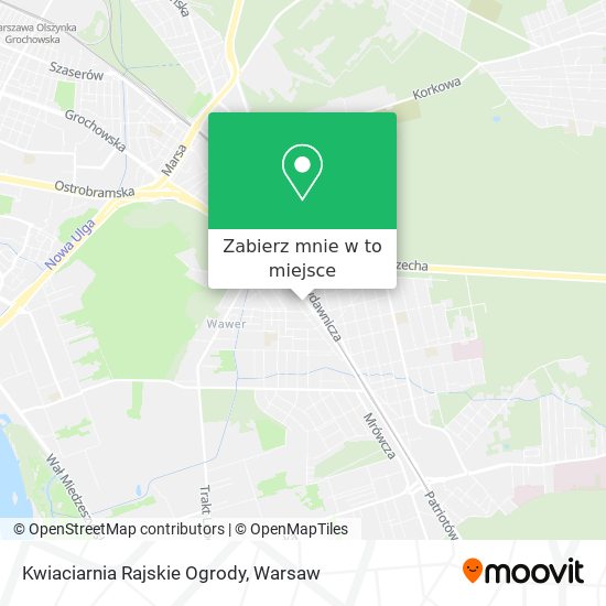 Mapa Kwiaciarnia Rajskie Ogrody