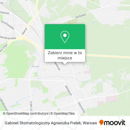 Mapa Gabinet Stomatologiczny Agnieszka Frelek