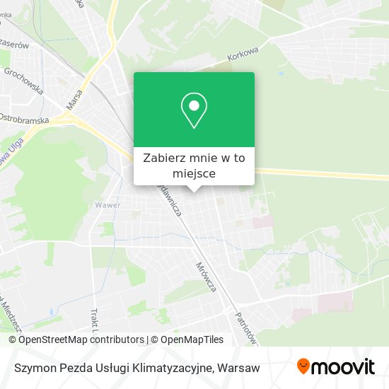 Mapa Szymon Pezda Usługi Klimatyzacyjne