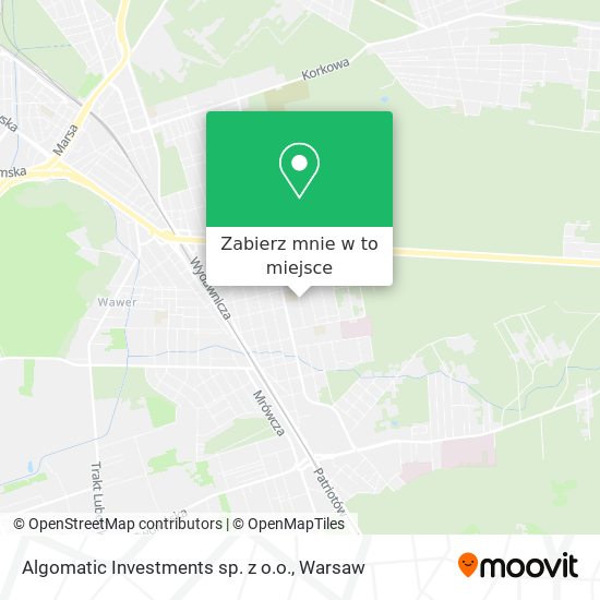 Mapa Algomatic Investments sp. z o.o.