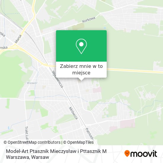 Mapa Model-Art Ptasznik Mieczysław i Pttasznik M Warszawa