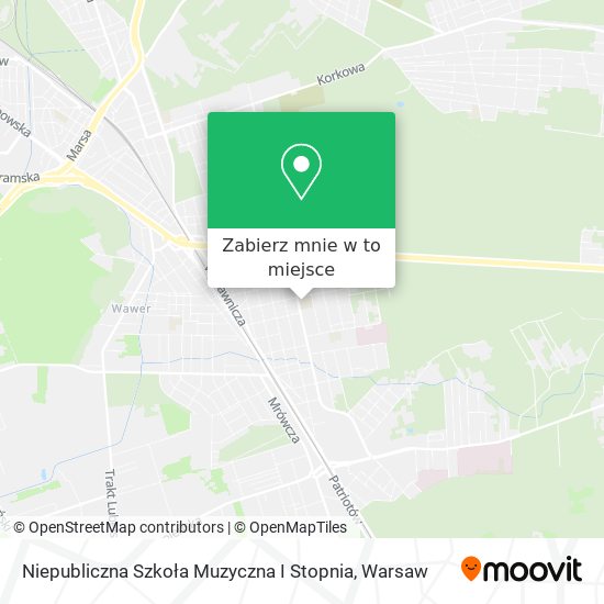 Mapa Niepubliczna Szkoła Muzyczna I Stopnia