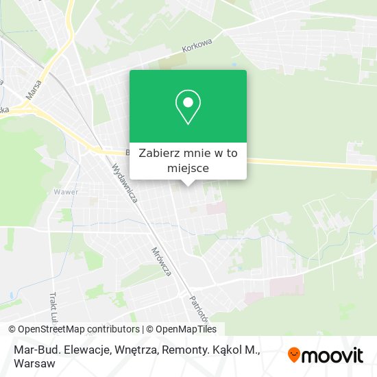 Mapa Mar-Bud. Elewacje, Wnętrza, Remonty. Kąkol M.