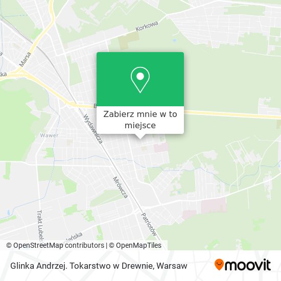 Mapa Glinka Andrzej. Tokarstwo w Drewnie