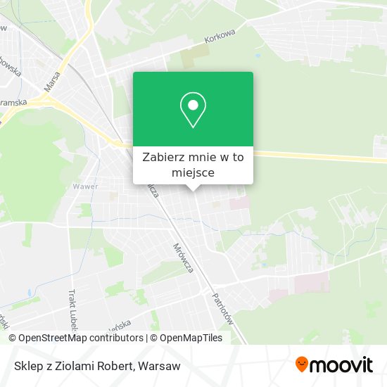 Mapa Sklep z Ziolami Robert