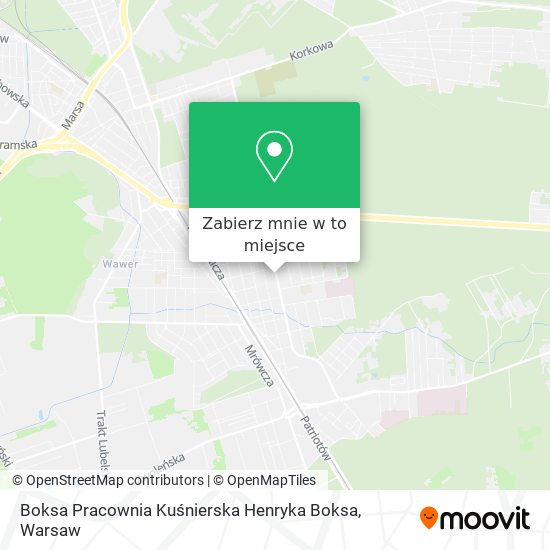 Mapa Boksa Pracownia Kuśnierska Henryka Boksa