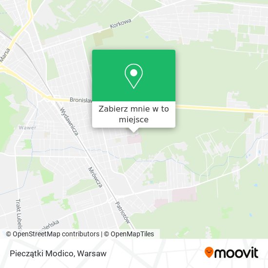 Mapa Pieczątki Modico