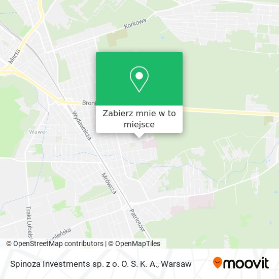 Mapa Spinoza Investments sp. z o. O. S. K. A.