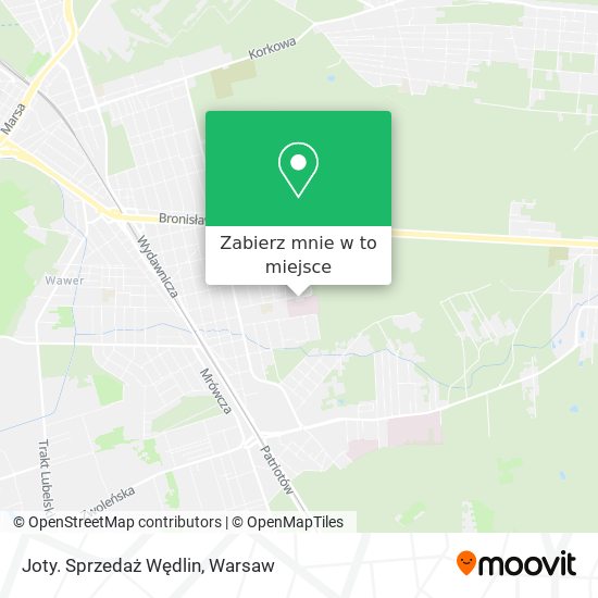 Mapa Joty. Sprzedaż Wędlin