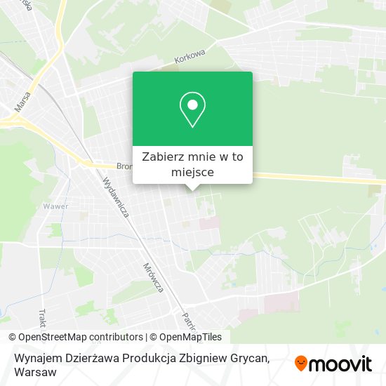 Mapa Wynajem Dzierżawa Produkcja Zbigniew Grycan