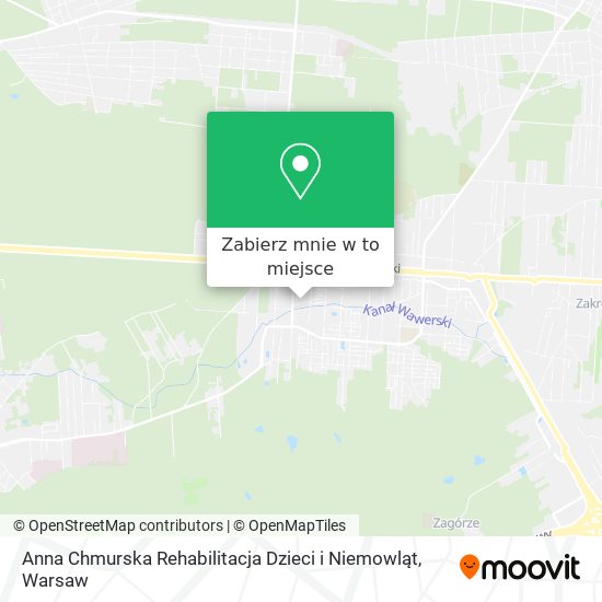 Mapa Anna Chmurska Rehabilitacja Dzieci i Niemowląt