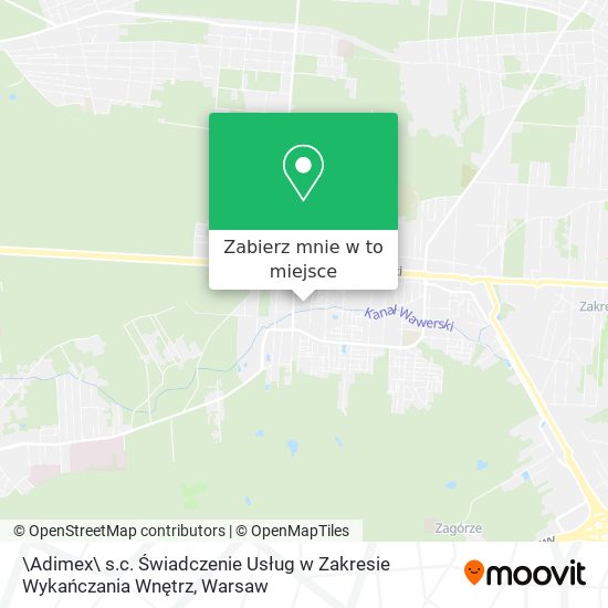 Mapa \Adimex\ s.c. Świadczenie Usług w Zakresie Wykańczania Wnętrz