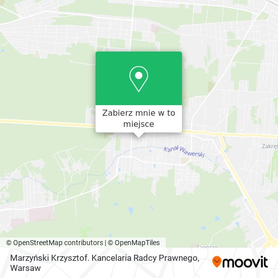 Mapa Marzyński Krzysztof. Kancelaria Radcy Prawnego