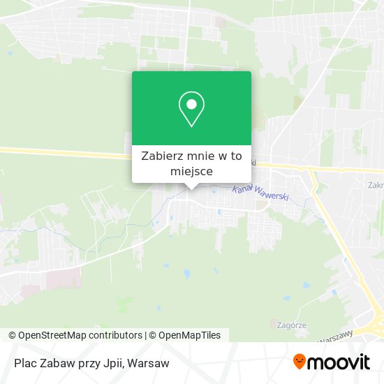 Mapa Plac Zabaw przy Jpii