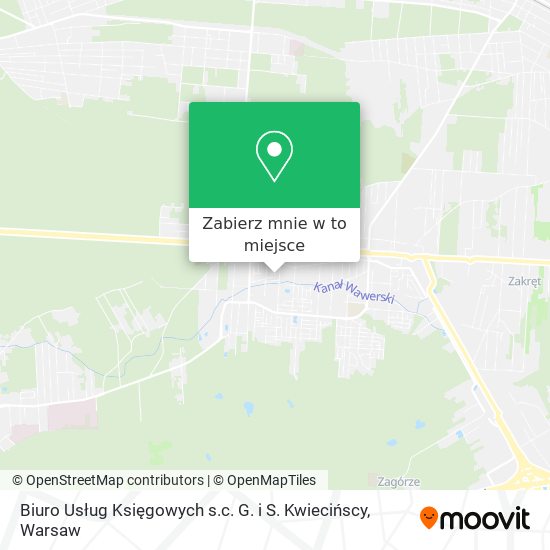 Mapa Biuro Usług Księgowych s.c. G. i S. Kwiecińscy